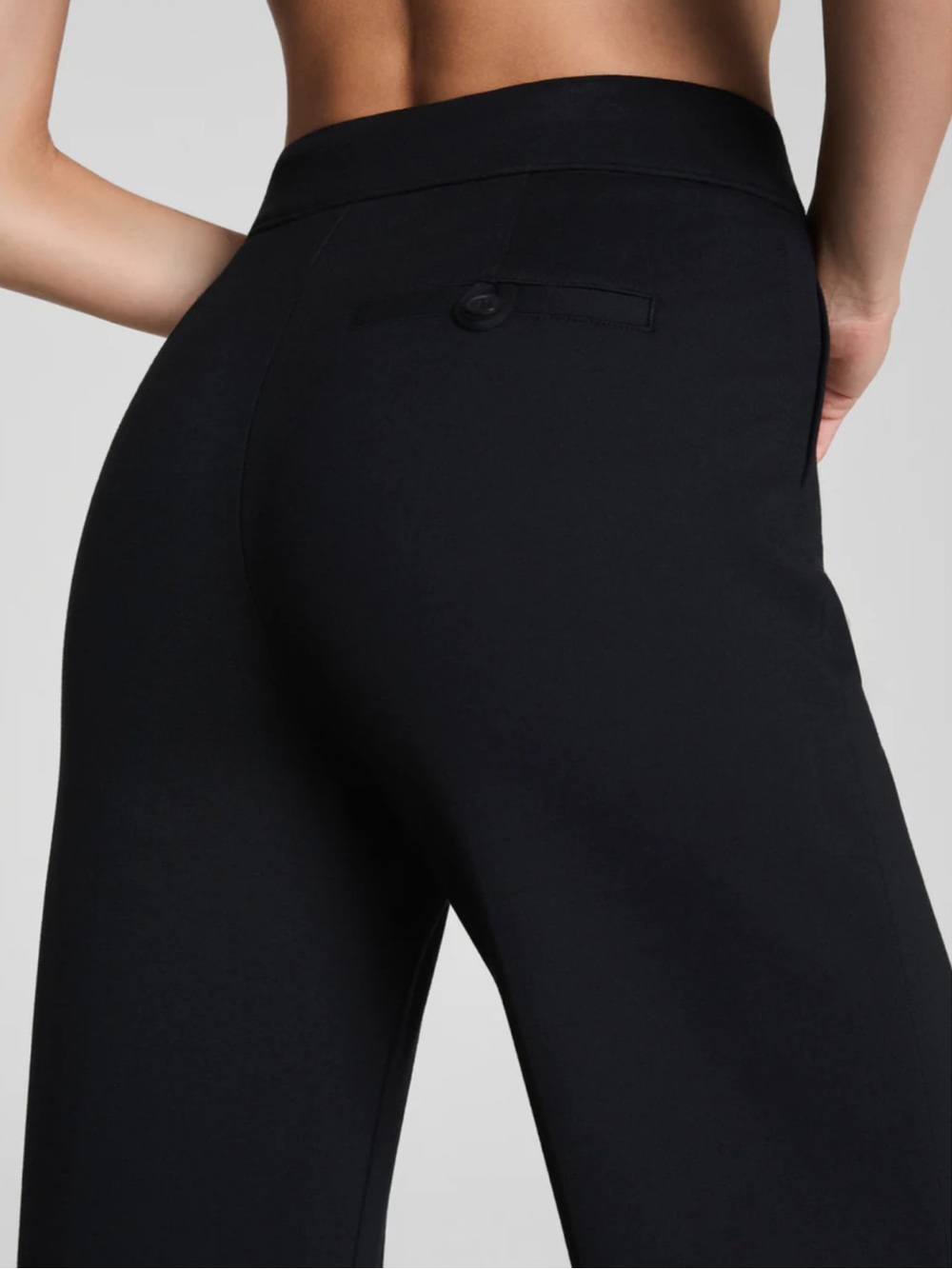 SPANXsupersmooth™ PerfectFit Ponte Wide Leg Pant Black | Medium - Picture 4 of 12